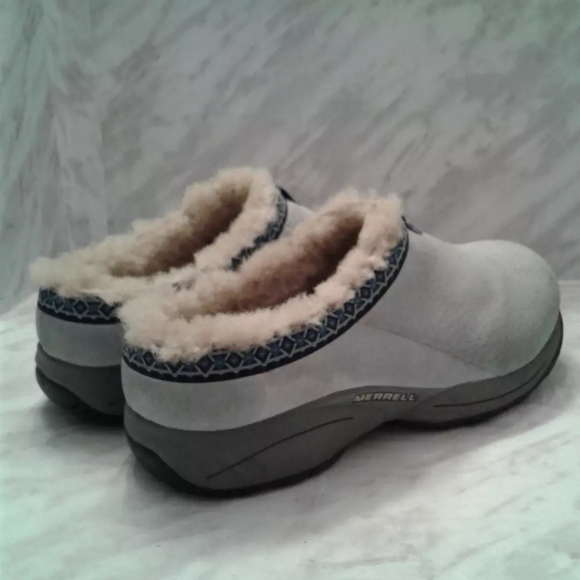 Merrell Encore Ice Mule Clogs Shoes Women's 6.5 Suede Slip On loafer - Picture 2 of 6